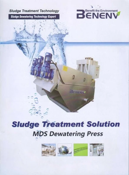 Sludge Treadment Solution - MDS Dewatering Press - Kuşe Kağıda, Renkli, Resimli, İlk Baskısı ürün görseli 1