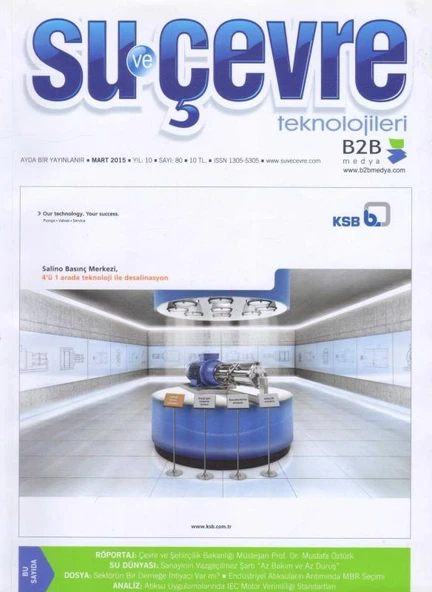 Su ve Çevre Teknolojileri Sayı: 80 Salino Basınç Merkezi - 4'ü 1 Atada Teknoloji ile Desanilasyon) Our Technology. Your Success ürün görseli 1