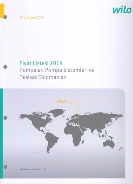 Wilo Fiyat Listesi - Pompalar, Pompa Sistemleri ve Tesisat Ekipmanları - Kuşe Kağıda, Renkli, Resimli, İlk Baskısı ürün görseli 1