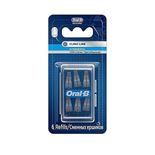 ORAL-B ARAYÜZ FIRÇASI YEDEK BAŞLIĞI 6.5 MM - 6'LI ürün görseli 1