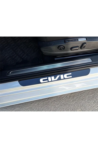 HONDA CIVIC PLEKSİ KAPI EŞİĞİ PİANO BLACK 4 PARÇA ürün görseli 1
