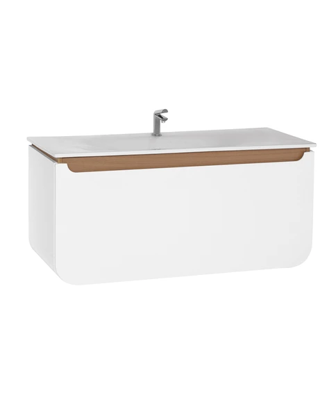 Pion lavabo Dolabı 120 Cm Beyaz-Meşe ürün görseli 1
