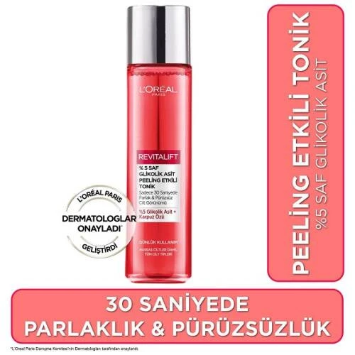 Loreal Paris Revitalift Peeling Etkili Tonik 180 ml ürün görseli 1