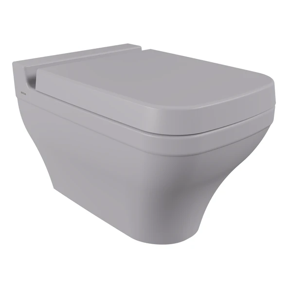 Bocchi Scala Asma Klozet Mat Gri Kapak Dahil 1080-006-0128 ürün görseli 1