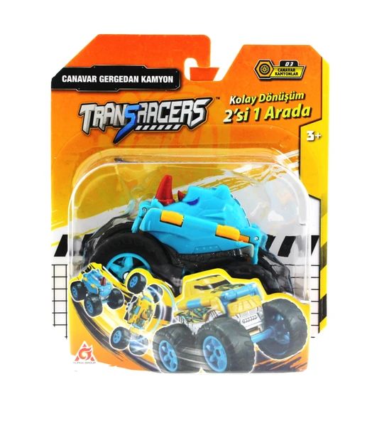 Transracers Dönüşen Araçlar Canavar Gergedan / Kamyon ürün görseli 1