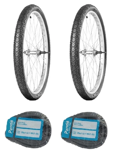 IRC 26 Jant 26x1.95 AAY-01 Bisiklet Dış Lastiği X 2 Adet + Panda İç Lastik Seti ürün görseli 1