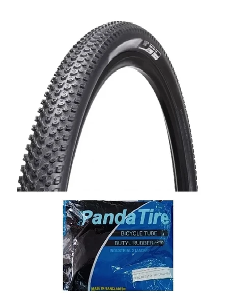 Chaoyang 27,5 Jant 27,5x2.10 Bisiklet Dış Lastiği 1 mm Zırhlı H-5129 + Plus Panda İç Lastik Seti ürün görseli 1