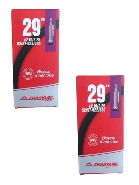 Chaoyang 29 Jant 29x2.10/2.25 (622-630) Bisiklet İç Lastiği AV 48 mm Motor Sibop X 2 Adet Kutulu ürün görseli 1
