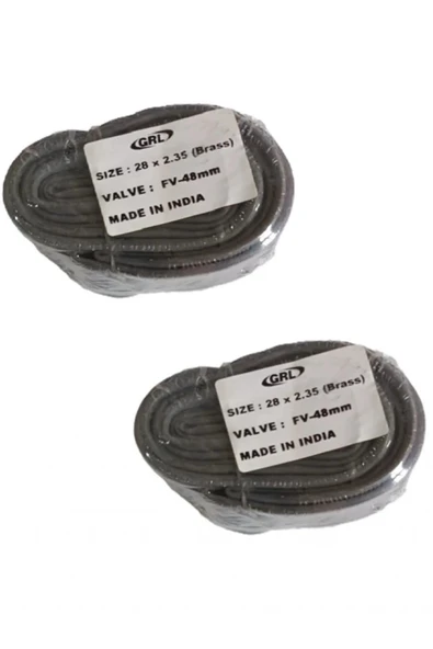 GRL 28x2.35 (58-622) FV 48 mm İnce Sibop Bisiklet İç Lastiği X 2 Adet ürün görseli 1
