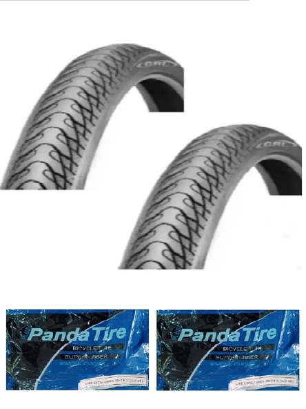 GRL 28 Jant 28x1.75 1 mm Zırh Reflektörlü 1151 Bisiklet Dış Lastiği X 2 Adet + Panda İç Lastik Seti ürün görseli 1