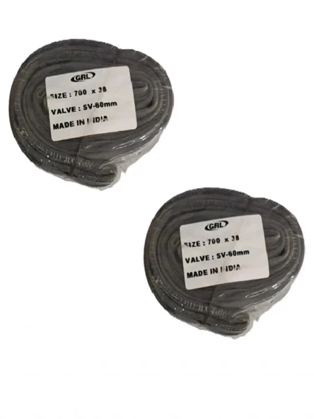 GRL 700x38 (28x1.50) FV 60 mm İnce Sibop Bisiklet İç Lastiği X 2 Adet ürün görseli 1