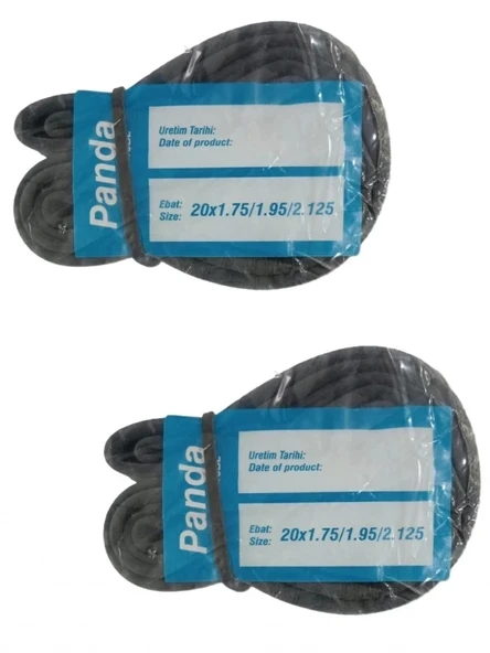 Panda 20 Jant 20x1.75 - 20x2.125 Bisiklet İç Lastiği AV 40 mm Motor Sibop X 2 Adet ürün görseli 1