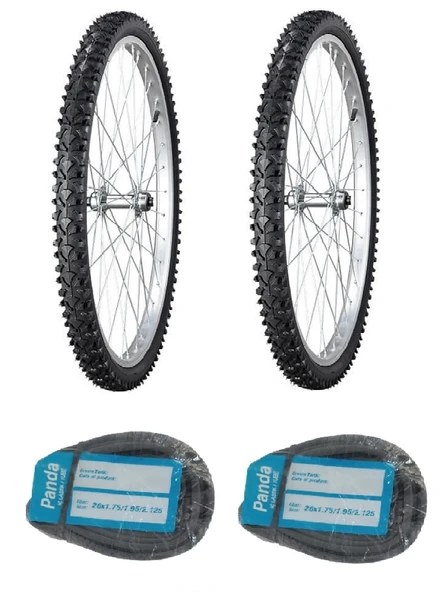 IRC 26 Jant 26x1.95 B56 Bisiklet Dış Lastiği X 2 Adet + Panda İç Lastik Seti ürün görseli 1