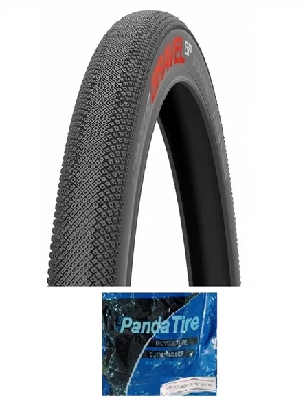 Chaoyang 28 Jant 700x38 (40-622) Bisiklet Dış Lastiği Gravel Gp H-5224 + Plus Panda İç Lastik Seti ürün görseli 1