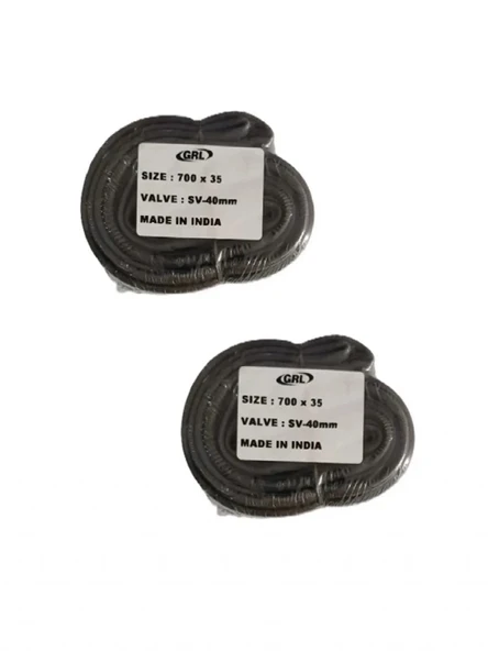 GRL 700x35 (28x1.5/8x1.3/8) FV 40 mm İnce Sibop Bisiklet İç Lastiği X 2 Adet ürün görseli 1