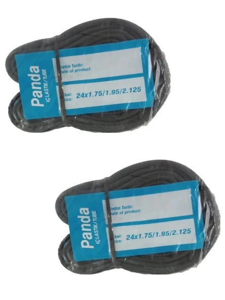 Panda 24 Jant 24x1.75 - 24x2.125 Bisiklet İç Lastiği AV 40 mm Motor Sibop X 2 Adet ürün görseli 1