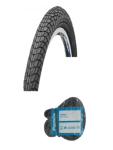 Chaoyang 20 Jant 20x1.75 (47-406) Bisiklet Dış Lastiği Yol Tipi H-537 + Panda İç Lastik Seti ürün görseli 1