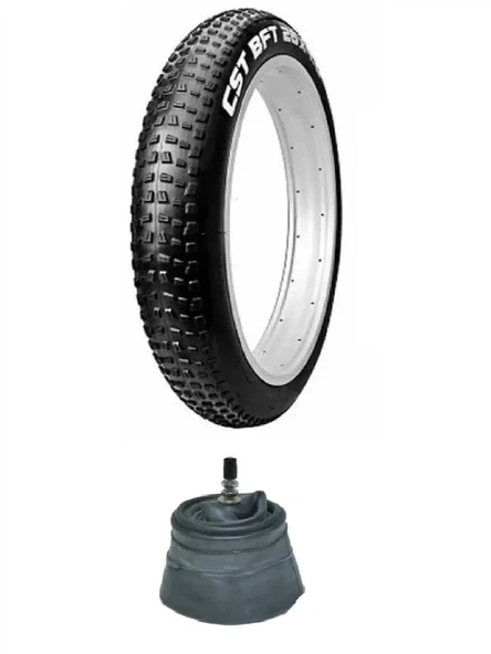CST 20 Jant 20x4.0 (100-406) Fat Bike Dış Lastiği BFT C1752 + IRC İç Lastik Seti ürün görseli 1