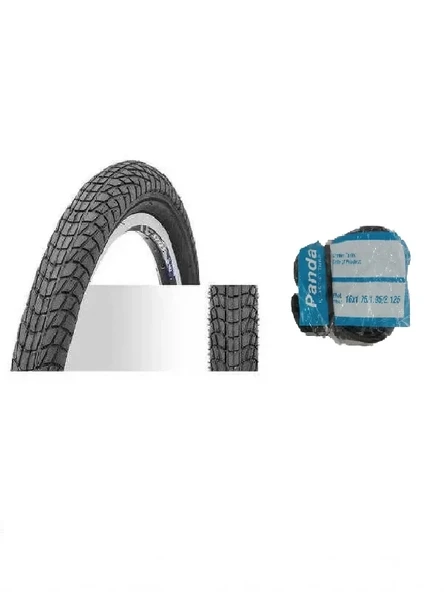 Chaoyang 16 Jant 16x1.75 (47-406) Bisiklet Dış Lastiği Yol Tipi H-537 + Panda İç Lastik Seti ürün görseli 1
