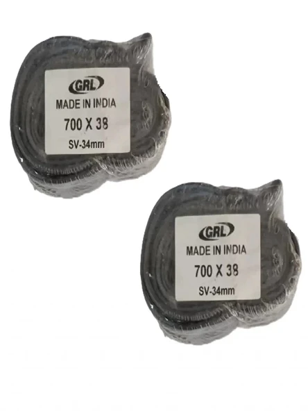 GRL 700x38 (28x1.50) FV 34 mm İnce Sibop Bisiklet İç Lastiği X 2 Adet ürün görseli 1