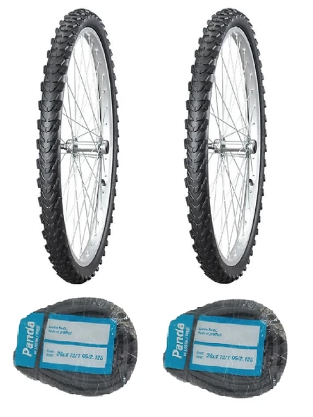 IRC 26 Jant 26x1.95 MB-48 Bisiklet Dış Lastiği X 2 Adet + Panda İç Lastik Seti ürün görseli 1