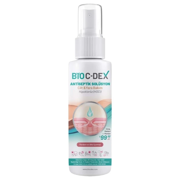 Bioc-dex Hipokloröz Antiseptik solüsyon 100 ml ürün görseli 1