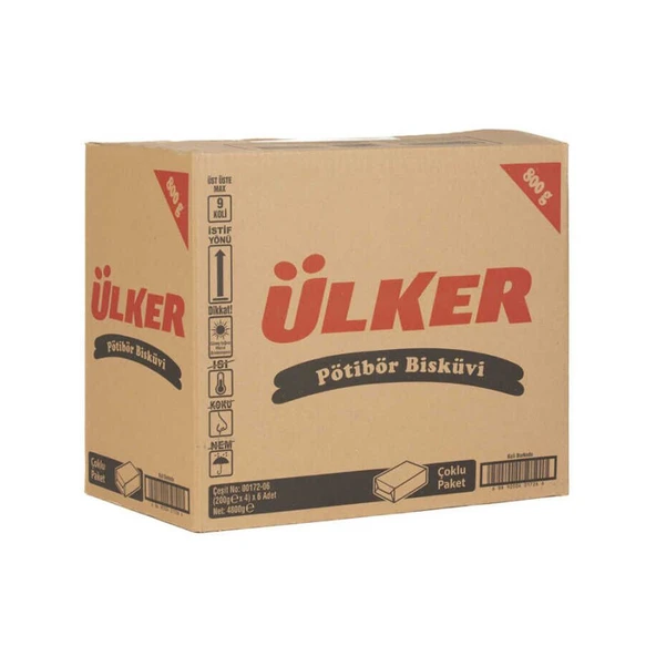 Ülker Pötibör Bisküvi 800 Gr x 6 Adet - Resim 2
