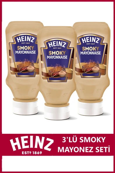 Heinz Smoky Mayonez 225 gr x 3 Adet ürün görseli 1