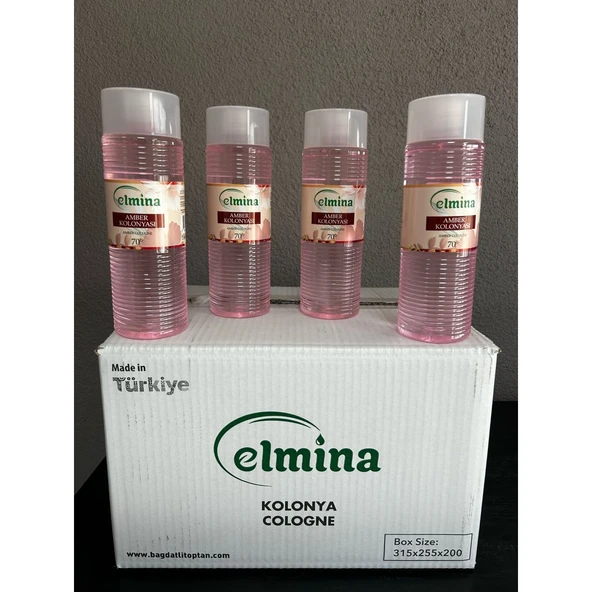 Elmina Kolonya 400 ml Amber 4'lü ürün görseli 1