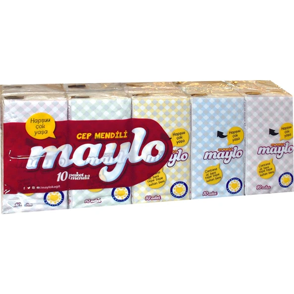 Maylo Cep Mendili 10'lu X 24 Paket 240'lı ürün görseli 1