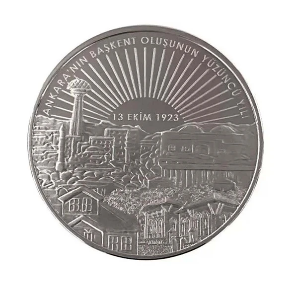 AgaKulche Ankara'nın Başkent Oluşunun 100. Yılı Gümüş Sikke Coin ürün görseli 1