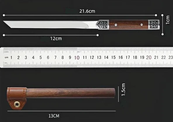 Japon Tanto Şef Bıçak M390 Çelik - Resim 4