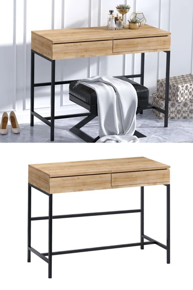 Decormet Linda Makyaj Masası Safir Meşe ürün görseli 1
