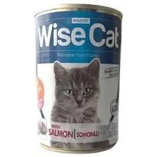 Wisecat Kedi Konserve Somon Balıklı 400 GRAM X 10 ADET ürün görseli 1