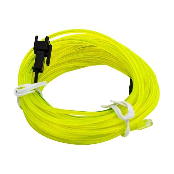 Powermaster PM-6083 5 Metre 5 Volt USB Adaptörlü Neon Parlak Yeşil İp Aydınlatma ürün görseli 1