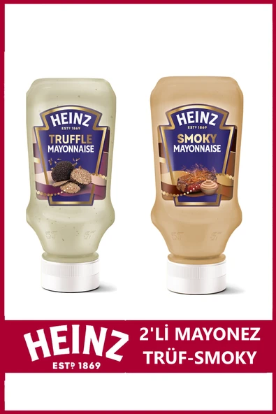 Heinz 2'li Mayonez Paketi (Trüflü, Smoky) ürün görseli 1