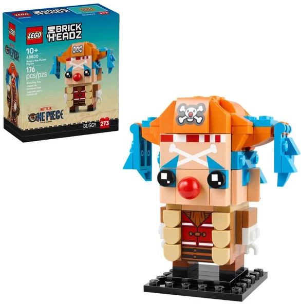 Lego Brickheadz One Piece Buggy the Clown Figure 40800 ürün görseli 1