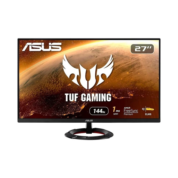Asus Tuf Gaming Vg279Q1R 27 Gaming Ips Freesync 1920x1080 1Ms(Mprt) 144Hz Dp Hdmı Mm Vesa 3Yıl Elmb Sync ürün görseli 1