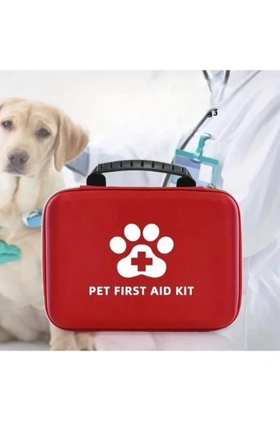 Kedi Köpek Acil İlk Yardım Seti Pet Ecza Çanta Tıbbi Malzeme Tedavi Yürüyüş Tatil Kamp Çantası ürün görseli 1