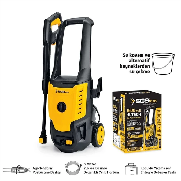 SGS5402 Elektrikli 130 BAR Yüksek Basınçlı Yıkama Makinesi 1600 Watt ürün görseli 1