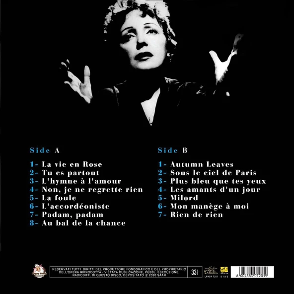 Edith Piaf La Vie En Rose - Plak - Resim 2
