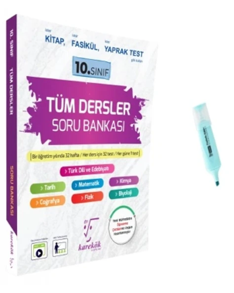 10.Sınıf Tüm Dersler Soru Bankası (Yeni Müfredat) ürün görseli 1