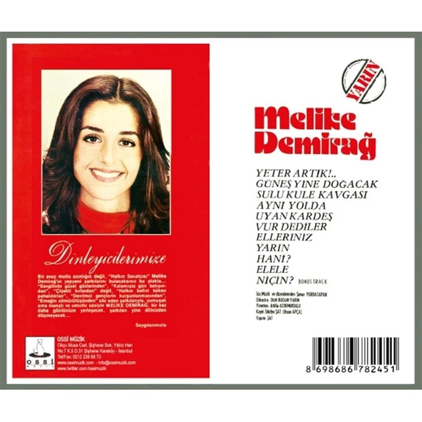 Melike Demirağ Yeter Artık - CD - Resim 2