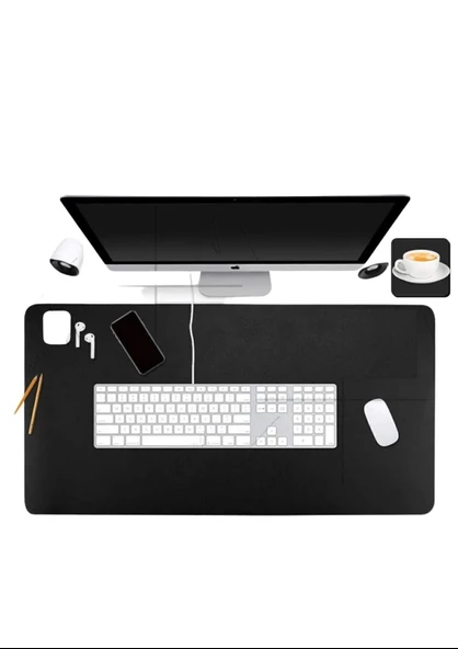 Xxl 90x40 Cm Game Oyuncu Dayanıklı Hassas Ergonomik Siyah Kaymaz Mouse Pad Kenar Dikişli Mousepad ürün görseli 1