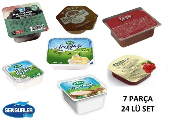 KAHVALTILIK PİKNİK SET 7 ÇEŞİT (24 LÜ SET) ürün görseli 1