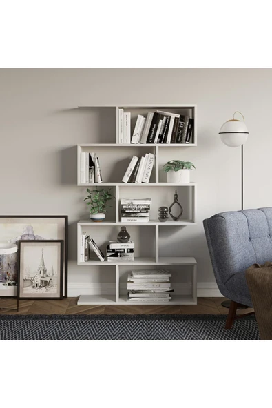 Decormet Nilüfer Kitaplık Beyaz ürün görseli 1