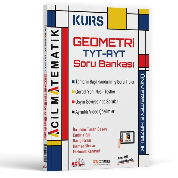 Acil TYT AYT Geometri KURS Soru Bankası ürün görseli 1