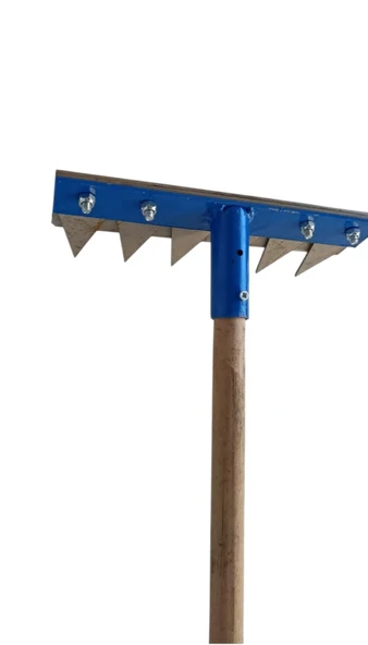 6 Dişli Ot Yolma Çelik Tırmık Çapası 3mm Paslanmaz Çelik Bıçak 21 cm ürün görseli 1