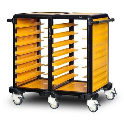 Gastrolley 75 İkili Servis Tepsi Arabası, 2 Yanı Kapalı, 101x71x99 cm ürün görseli 1
