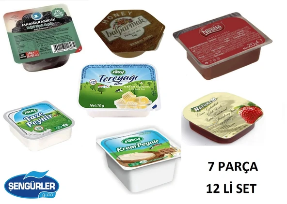 KAHVALTILIK PİKNİK SET 7 ÇEŞİT (12 Lİ SET) ürün görseli 1